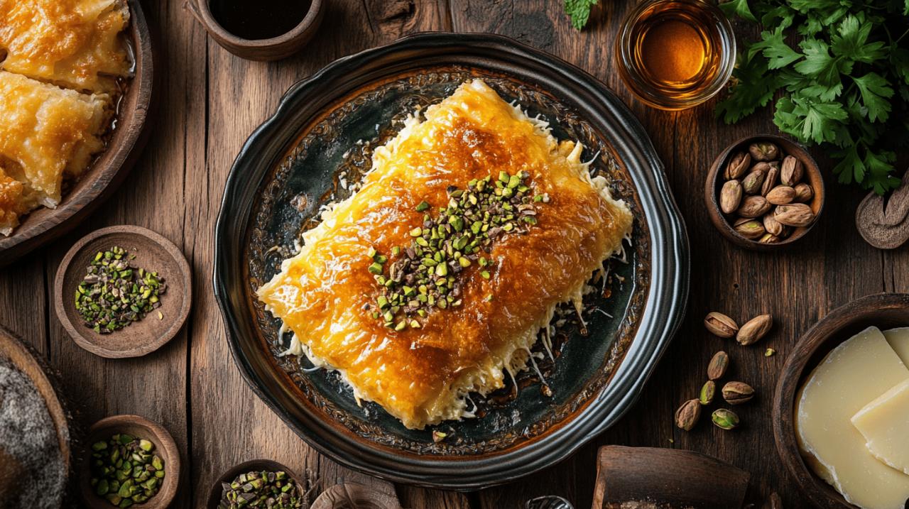 Künefe Turc : Recette Traditionnelle de Gateau au Fromage de Turquie – Le Mariage Parfait entre Kadayif et Fromage